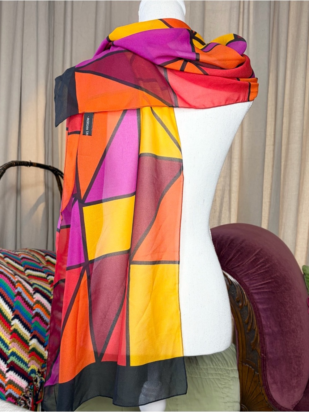 80s Morgan Taylor Scarf